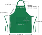 Jubatus 2 Pack 100% Cotton Aprons - Image 7