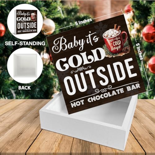 Hot Chocolate Bar Christmas Decorations - Winter Christmas Decor - Image 2