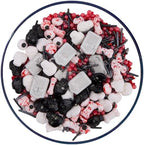 Sentovac Halloween Sprinkle Tombstone Skull Bloody Eyes Bones Red Peals Sprinkles Mix Edible for Cake Decorating Sugar Candy Cookie Cupcake Topper Baking Decorations Halloween Christmas Supplies - Image 2