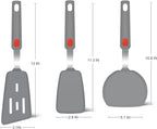 Silicone Spatula Turner Set of 3, Beijiyi 600°F Heat Resistant Cooking Spatulas - Image 2