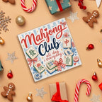 Christmas Mahjong Decor, Chinoiserie Mahjong Club Wooden Sign Decorations - Image 4