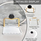 Spoon Rest with Lid Holder, Stainless Steel Lid Holder While Cooking & - Image 7
