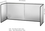Splatter Guard for Frying Non-Stick 3 Sided Foldable Grease Splatter Screen - Image 2