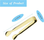 6PCS Ice Tongs Mini Sugar Tongs 4.25Inch Stainless Steel Small Serving Tongs - Image 2