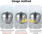 Mechanical Kitchen Timer 60 Minutes, Apple-Shaped Wind Up Timer, Manual Analog - Image 3