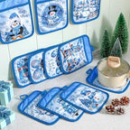 Jingmore 12 Pcs Christmas Pot Holders with Pocket Winter Oven Mitts Bulk - Image 3