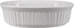 CorningWare FS12 1.5qt/1.4L French White Oval Ceramic Casserole Bakeware Dish - Image 2