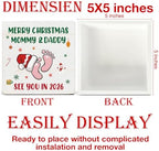 Christmas Decor, Merry Christmas Mommy and Daddy See You in 2026 - Image 2