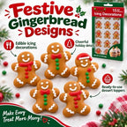 Oasis Supply Christmas Gingerbread Man Edible Icing Decorations – 15 Count – Holiday Cake & Cupcake Toppers for Cookies, Cakes, Cupcakes & Desserts - Image 6