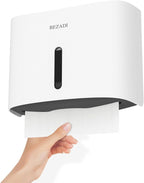 Paper Towel Dispenser, Large Capacity Wall Mount Tissue Dispensers by BEZADI