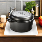 Lodge Cast Iron Double Dutch Oven - Image 7