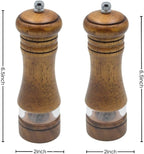 Classic Salt and Pepper Grinder Set, Refillable Salt and Pepper Mills, Manual - Image 2