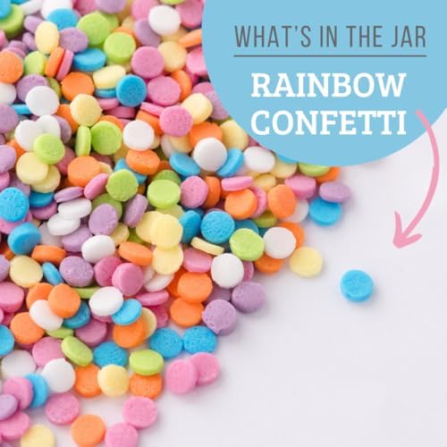 Sweets Indeed Bulk Rainbow Confetti Sprinkles, Circle Quins 1.2 pounds - Image 4