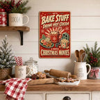 Christmas Movie Sign, Hot Cocoa Decor, Retro Holiday Wall Art - Image 4