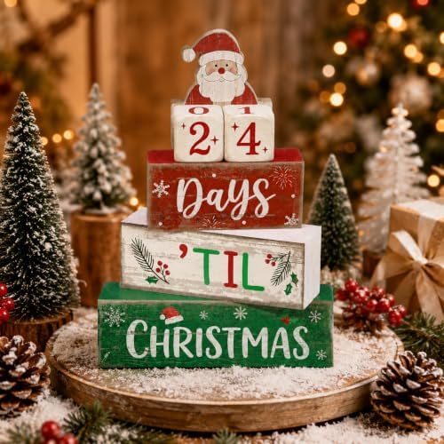 Christmas Countdown Decorations Indoor, Christmas Table Decor for Home - Image 2