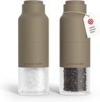 LARS NYSØM Salt and Pepper Grinder Set, Stainless Steel Manual Salt and Pepper by LN