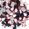 Sentovac Halloween Sprinkle Tombstone Skull Bloody Eyes Bones Red Peals Sprinkles Mix Edible for Cake Decorating Sugar Candy Cookie Cupcake Topper Baking Decorations Halloween Christmas Supplies by SentovacCakeSprinkles
