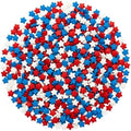 Sprinkles | Colored Sugar | Patriotic Sprinkles | Red white and blue sprinkle | Cocktail sugar | Cupcake sprinkle | Cake sprinkles | Manvscakes | 3 ounces by Manvscakes