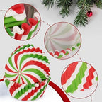 600 Pack Christmas Candy Cupcake Liners Wrappers Baking Cups Santa Holiday Paper Wraps Muffin Liners for Xmas Birthday Party Candy Cake Decorations Supplies(12 Styles) - Image 3