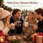 LemonRoad 4 Pcs Christmas Glass Coffee Mugs 12 oz Gingerbread Cups - Image 6