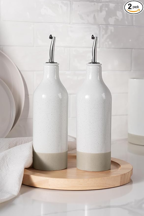 famiware Milkyway 16oz Ceramic Olive Oil Dispenser Bottle, Olive Oil and by Famiware