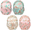 Yungyan 400 Pcs Gingerbread Cupcake Liners, Christmas Baking Supply, Pastel by Yungyan