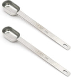 2PCS 1tsp Single Measuring Spoon, Stainless Steel Long Handle Individual by BERYLER