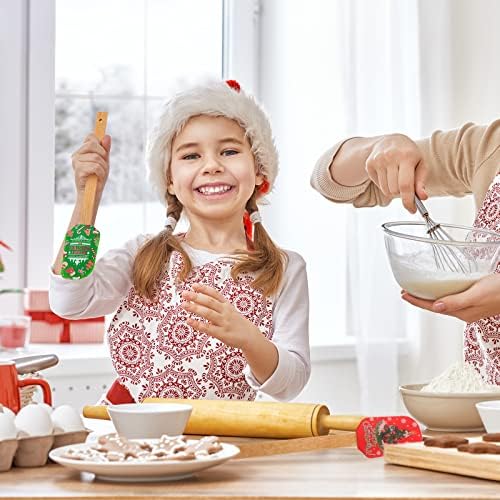 Patelai 6 Pcs Christmas Kitchen Spatulas Utensils Wood Handle Accessories - Image 5