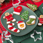 12 Pcs Christmas Cookie Cutters Set, Stainless Steel Holiday Cookie Molds - Image 5