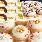 Edibles Gold Bells Sprinkles for Cake Decorating, 150g/5.29oz, Golden Sprinkles Edible, Metallic Sugar Bell Shape Sprinkle, Cupcake Decoration, Cookies Donuts Topper, Baking Party Supplies - Image 4