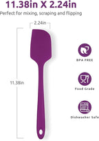 Heat Resistant Silicone Large Spatula: U-Taste 600ºF High Heat Flexible 11.38in - Image 2