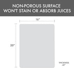Dexas NSF Certified Polysafe Pastry Board, 16 x 20 Inches, Reversible Kitchen - Image 2