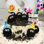 Sentovac 1cm Candy Eyeballs Eyes Edible Sugar Sprinkles Cookie Cake Cupcake Toppers Decorations Small Candy Eyes for Christmas Halloween Easter Cake Decorations Supplies - Image 6