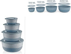 Mixing Bowls with Lids, 8-Piece Airtight Leak-Proof Nesting BPA-Free Bowl Set - Image 6