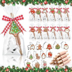 Tioncy 12 Set Christmas Baking Gifts Mini Wood Rolling Pin & Cookie Cutters by Tioncy