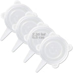 LELE LIFE 4 Pack Same Size Silicone Stretch Lids, Thicker Reusable Sturdy by LELE+LIFE