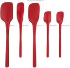 Tovolo Flex Core 5 Piece Silicone Spatula Set Heat Resistant All Silicone - Image 4