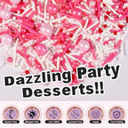 Pink Sprinkles, Red and Pink Heart Sprinkles Mix for Cakes, Cupcakes, 180g - Image 4