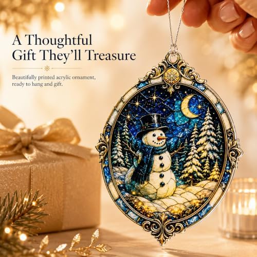 Christmas Ornament 2026, Snowman Ornaments for Tree, Snowman Christmas Decorations, White Elephant Gifts, Xmas Tree Funny Decoration - Image 3