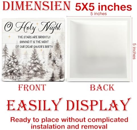 Holy Night Christmas Decor, Christian Decorations - Image 2