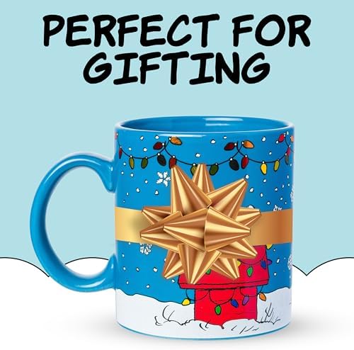 Silver Buffalo Peanuts Snoopy Holiday Foil, Ceramic Mug, 20oz - Image 6