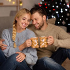 Newtay 7 Pcs Christmas Mug Gift Set Xmas Bear Ceramic Coffee Cup Decoration - Image 4
