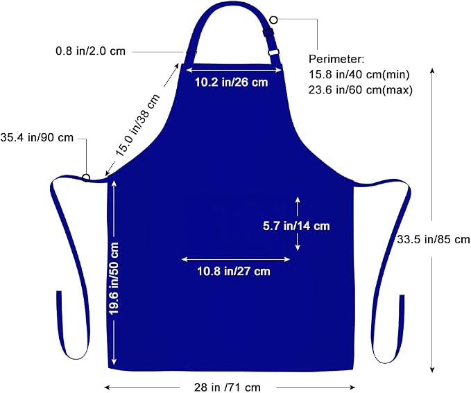 Jubatus 2 Pack 100% Cotton Aprons - Image 7