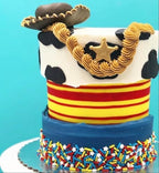 Manvscakes Sprinkles, Blue red and yellow Sprinkles, Super hero Parties, Sprinkle Mix for Cookies, Ice Cream, Cake and Cupcake Decorating - Image 2