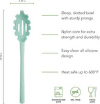 Tovolo Pasta Claw Spaghetti Spoon Scoop Aqua Seafoam Green Silicone Pasta Spoon - Image 5