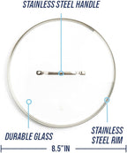 Blue Diamond 8.5” Universal Tempered Glass Lid, Frying Pan Skillet, Oven Safe - Image 6