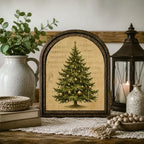 Christmas Tree Sheet Music Arched Table Sign, Farmhouse Shelf Decor - Image 7