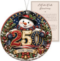 Christmas Ornaments, Snowman Decor, 2026 Christmas Ornaments by Rusaten