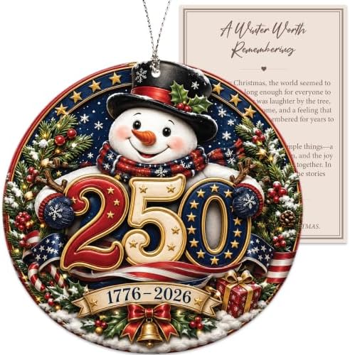Christmas Ornaments, Snowman Decor, 2026 Christmas Ornaments by Rusaten