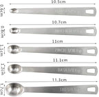 LIUSM Mini Measuring Spoons Set, Stainless Steel Measuring Spoons Set - Image 4